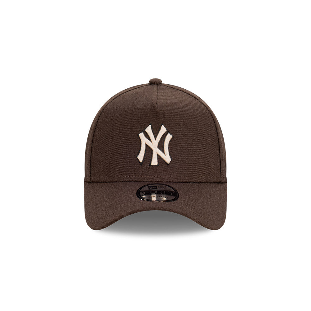 New York Yankees Hat - Brown Stone 9Forty A-Frame MLB Snapback Cap - New Era
